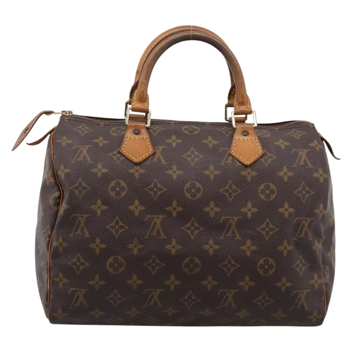LOUIS VUITTON Monogram Speedy 30 Hand Bag M41526 LV Auth 204119