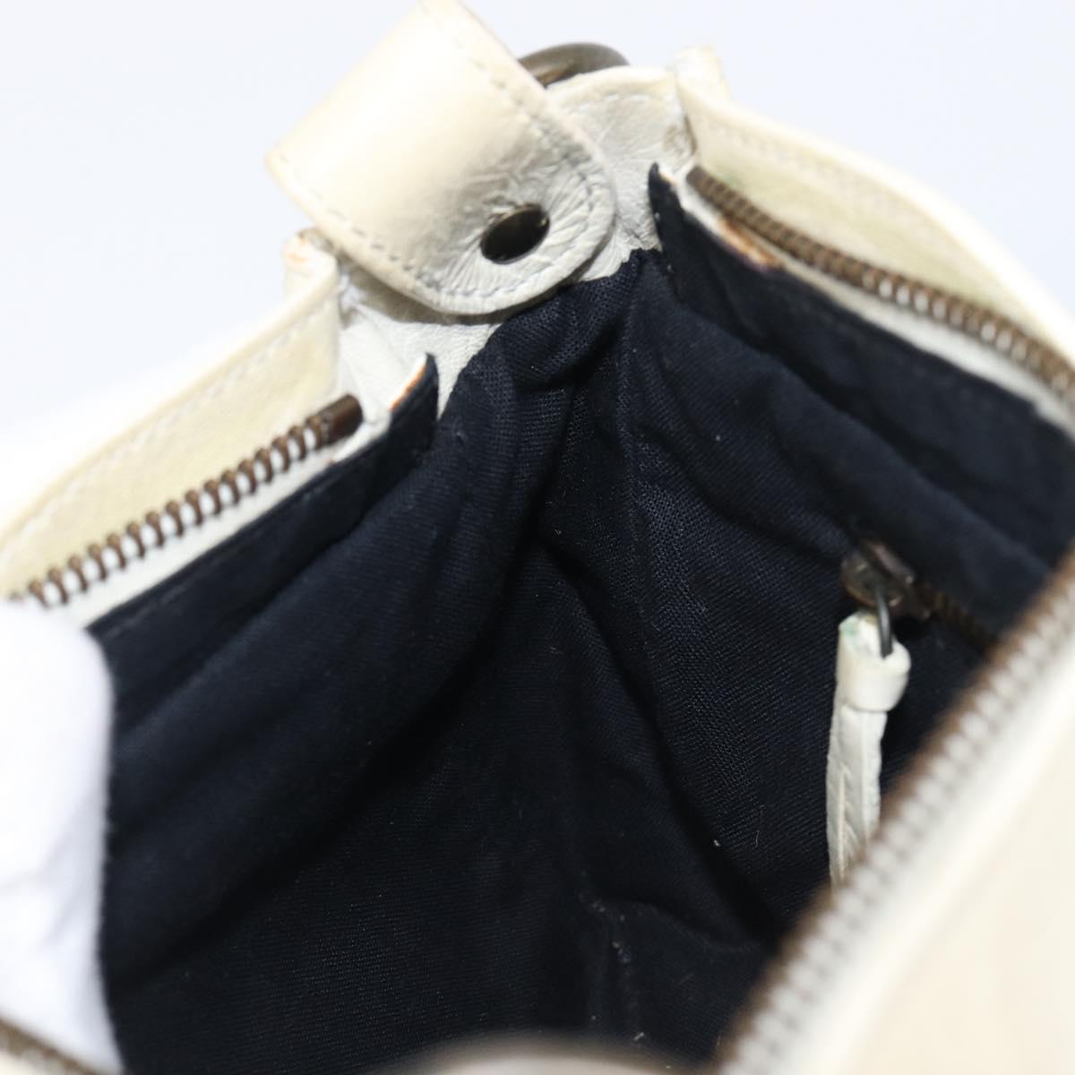 BALENCIAGA The Shoulder Bag Leather Ivory 138226 Auth 204124V