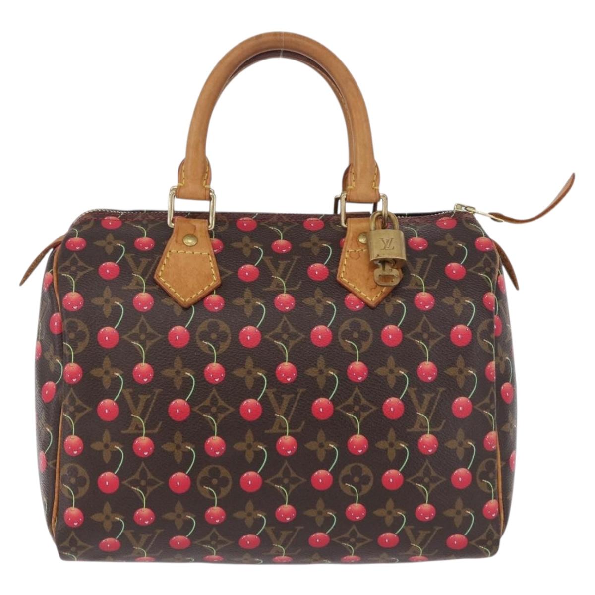 LOUIS VUITTON Monogram Cherry Speedy 25 Hand Bag M95009 LV Auth 204136SAV