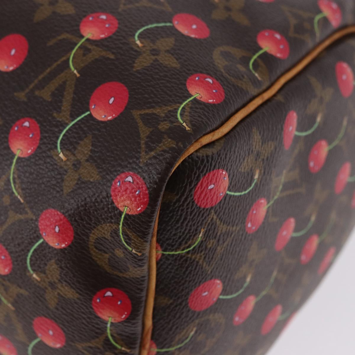 LOUIS VUITTON Monogram Cherry Speedy 25 Hand Bag M95009 LV Auth 204136SAV