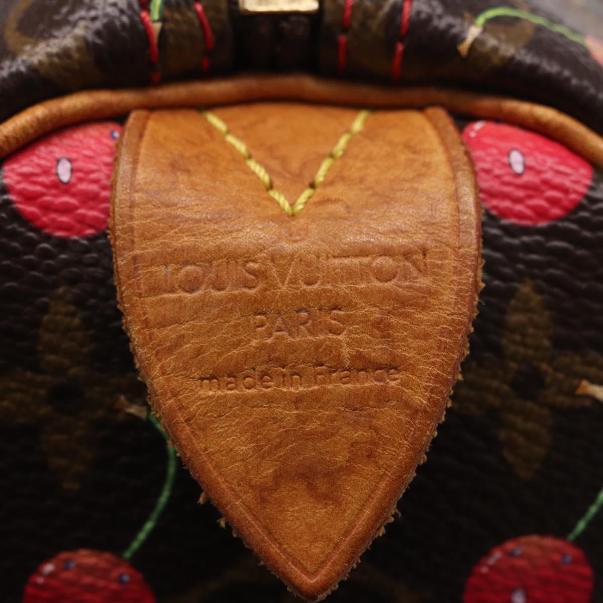 LOUIS VUITTON Monogram Cherry Speedy 25 Hand Bag M95009 LV Auth 204136SAV