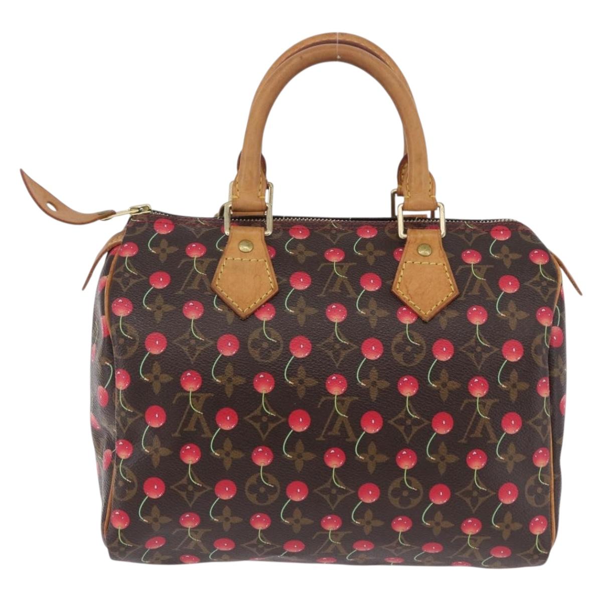 LOUIS VUITTON Monogram Cherry Speedy 25 Hand Bag M95009 LV Auth 204136SAV