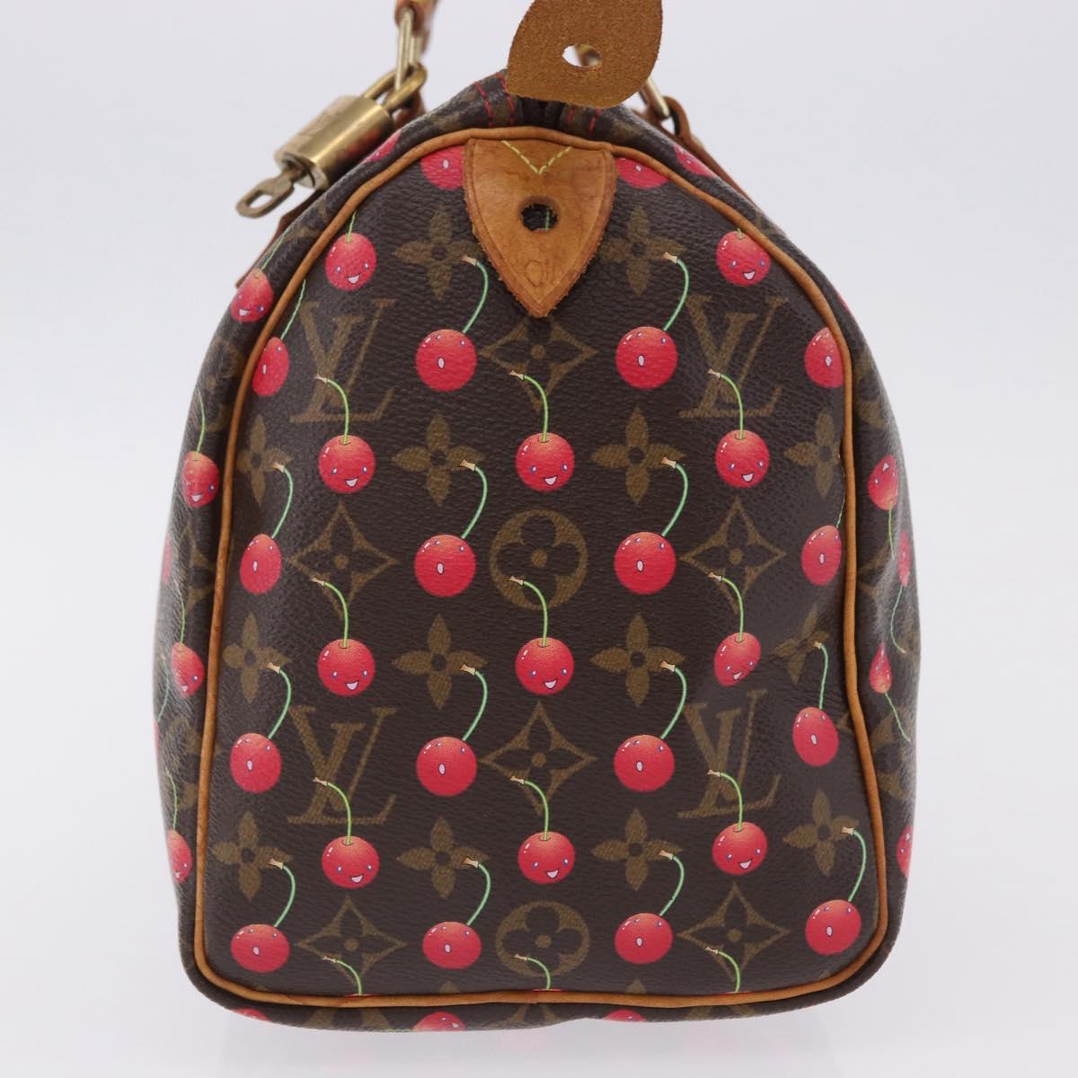 LOUIS VUITTON Monogram Cherry Speedy 25 Hand Bag M95009 LV Auth 204136SAV