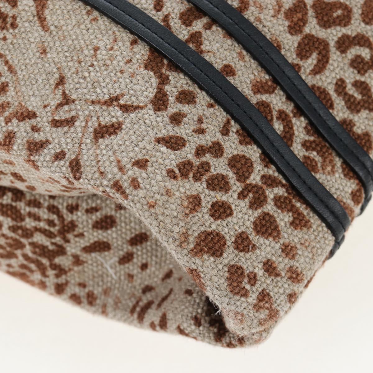 Chloe Hand Bag Canvas Beige Gold Auth 204138A