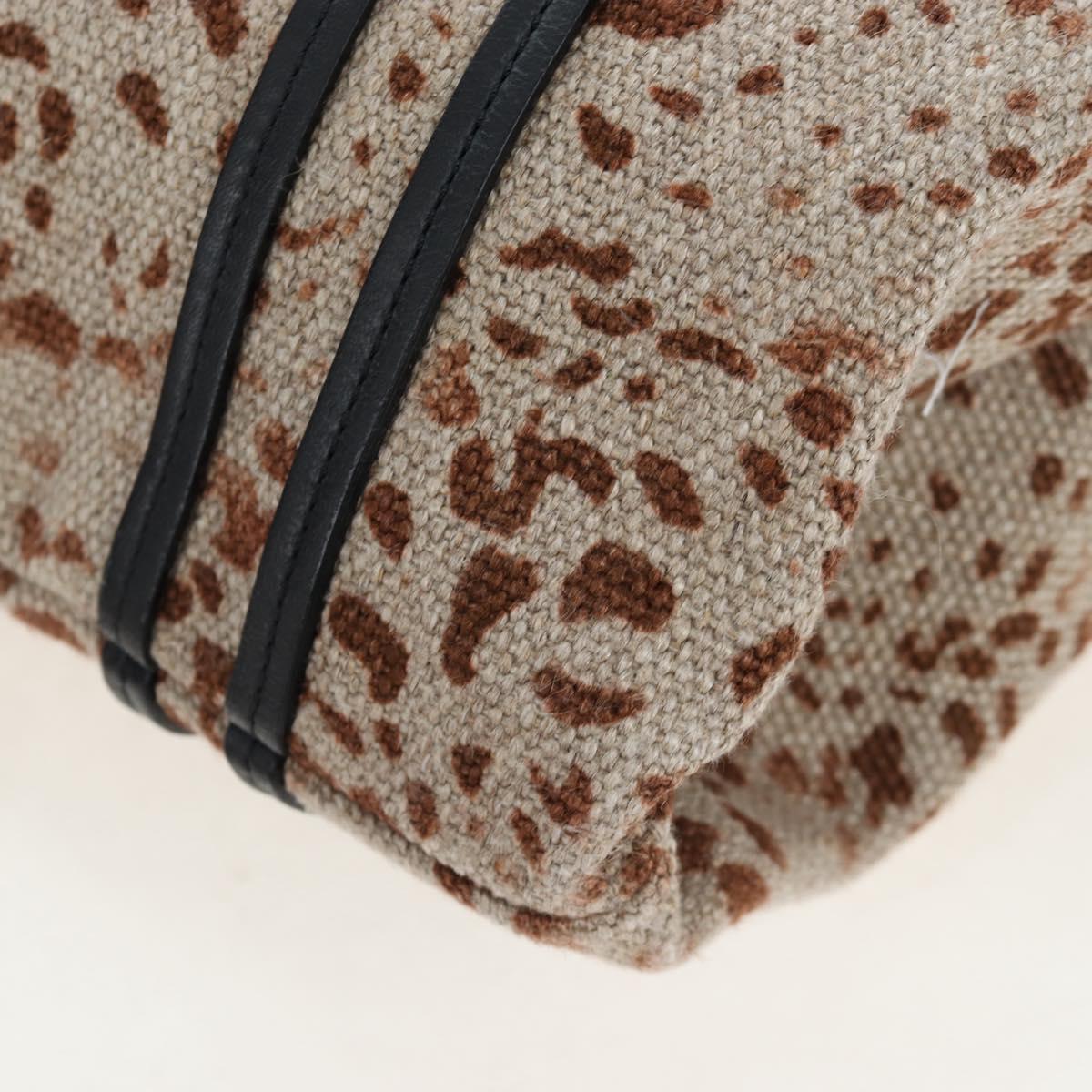 Chloe Hand Bag Canvas Beige Gold Auth 204138A