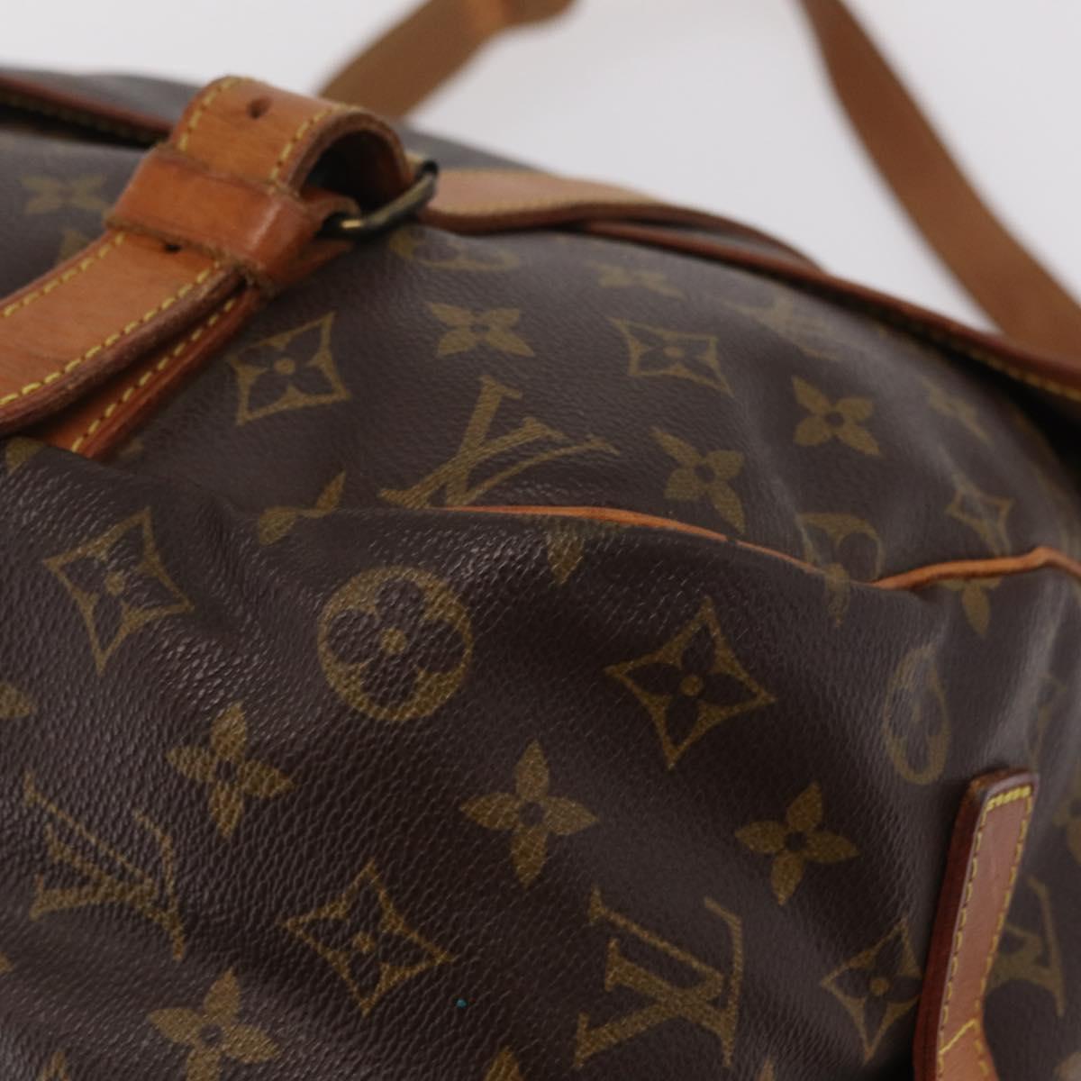 LOUIS VUITTON Monogram Saumur 43 Shoulder Bag M42252 LV Auth 204139