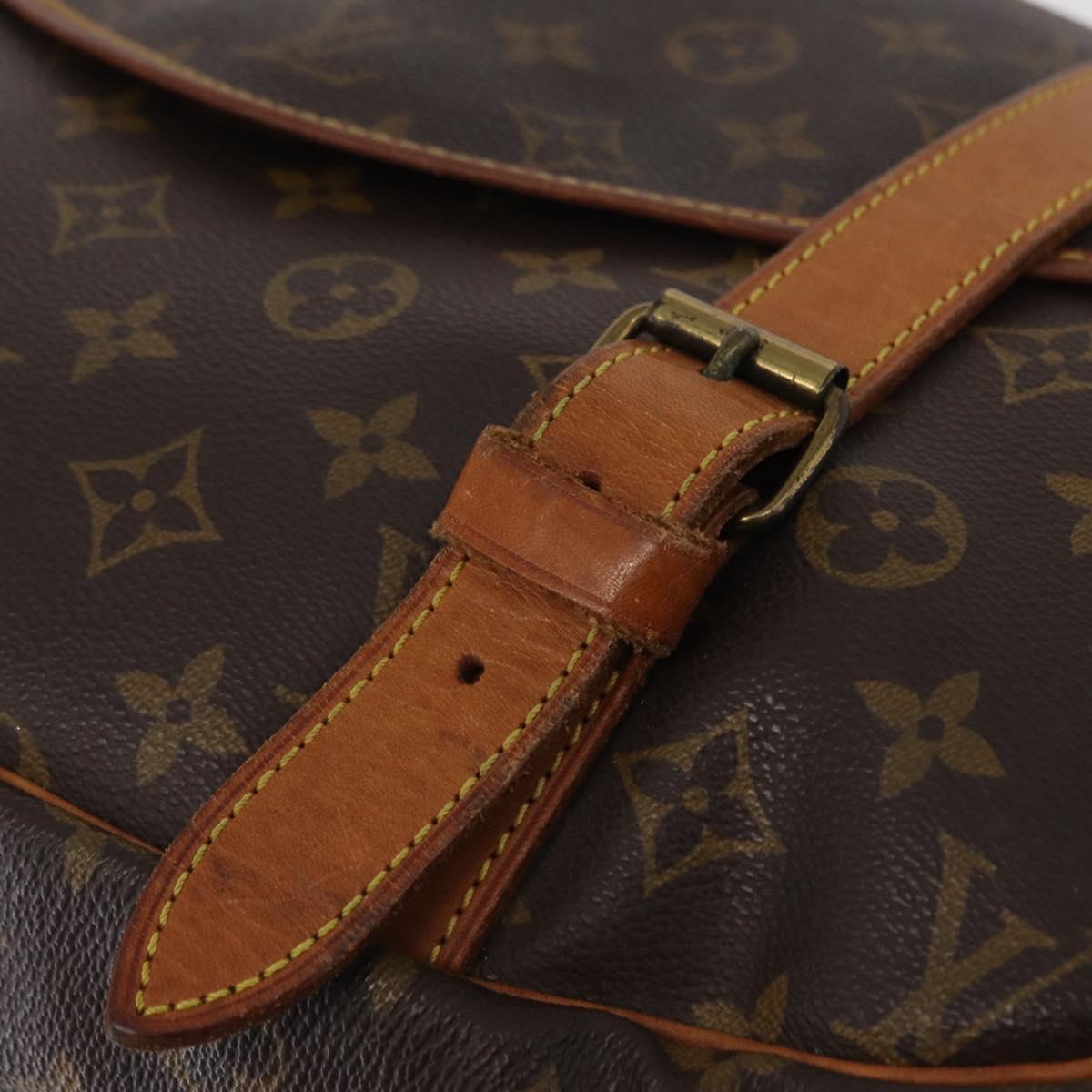 LOUIS VUITTON Monogram Saumur 43 Shoulder Bag M42252 LV Auth 204139