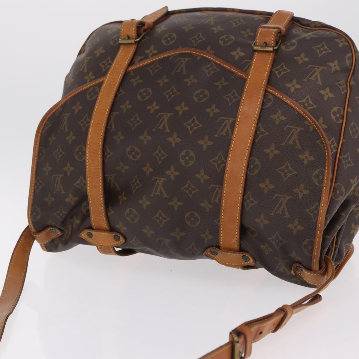 LOUIS VUITTON Monogram Saumur 43 Shoulder Bag M42252 LV Auth 204139