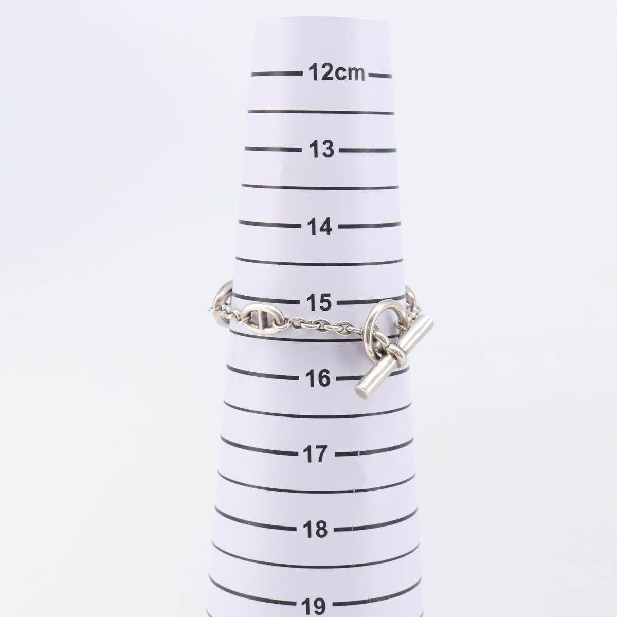 HERMES Farandole ST Bracelet Ag925 Silver Auth 204142M