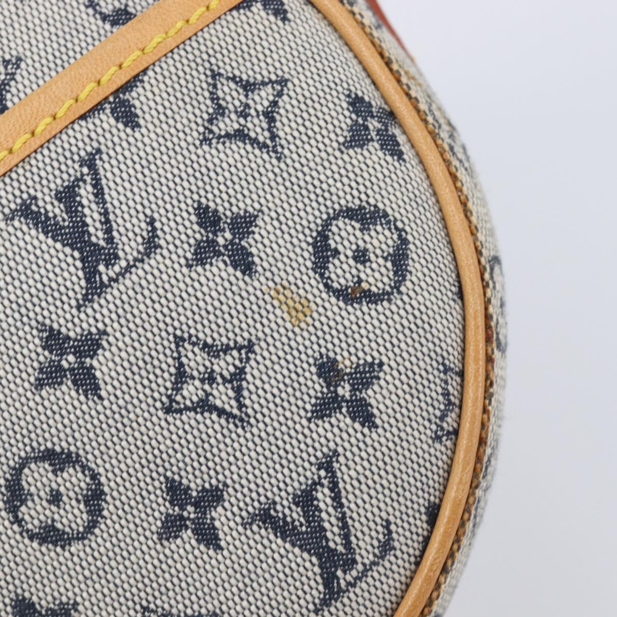 LOUIS VUITTON Monogram Mini Jeanne PM Shoulder Bag Blue M92001 LV Auth 204144