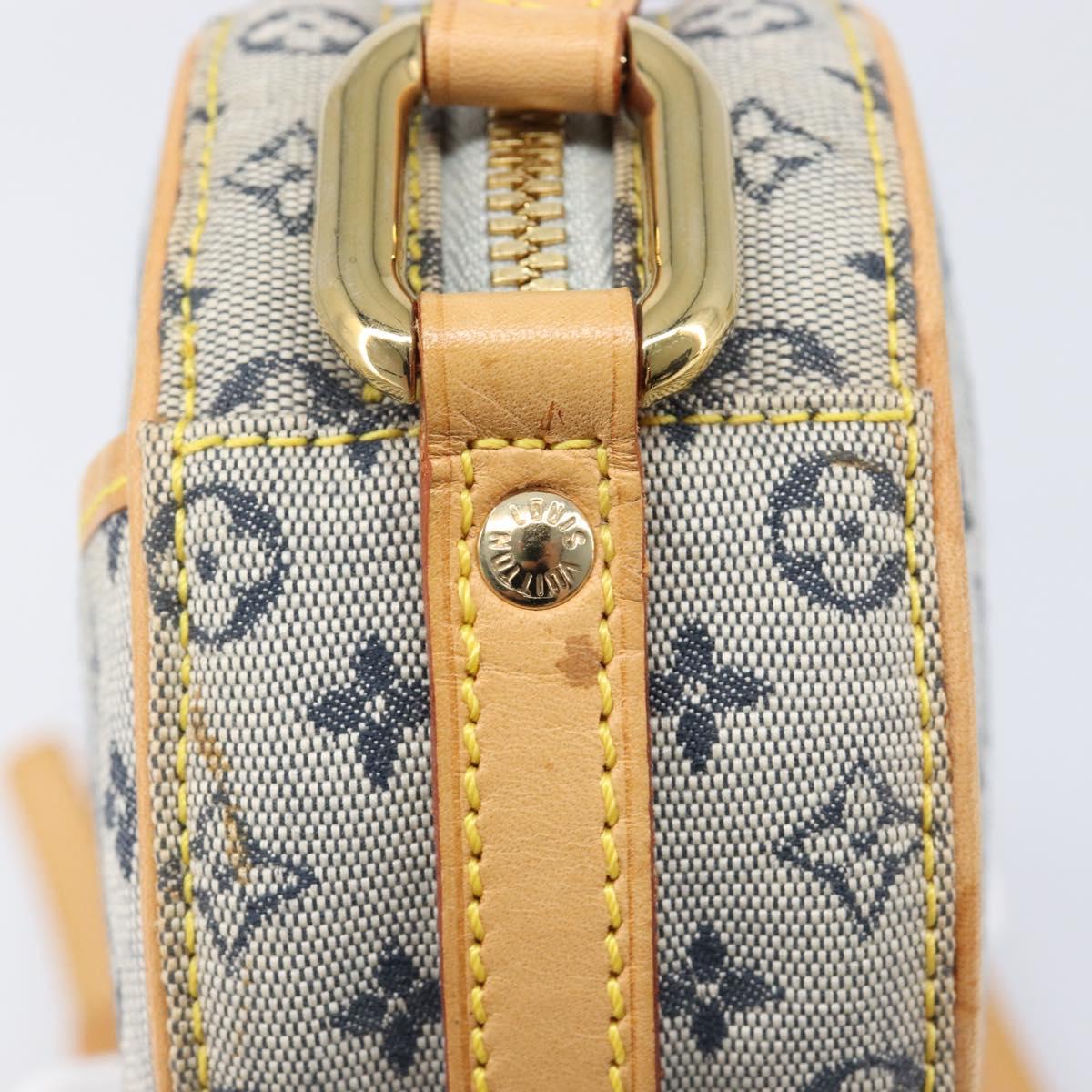 LOUIS VUITTON Monogram Mini Jeanne PM Shoulder Bag Blue M92001 LV Auth 204144