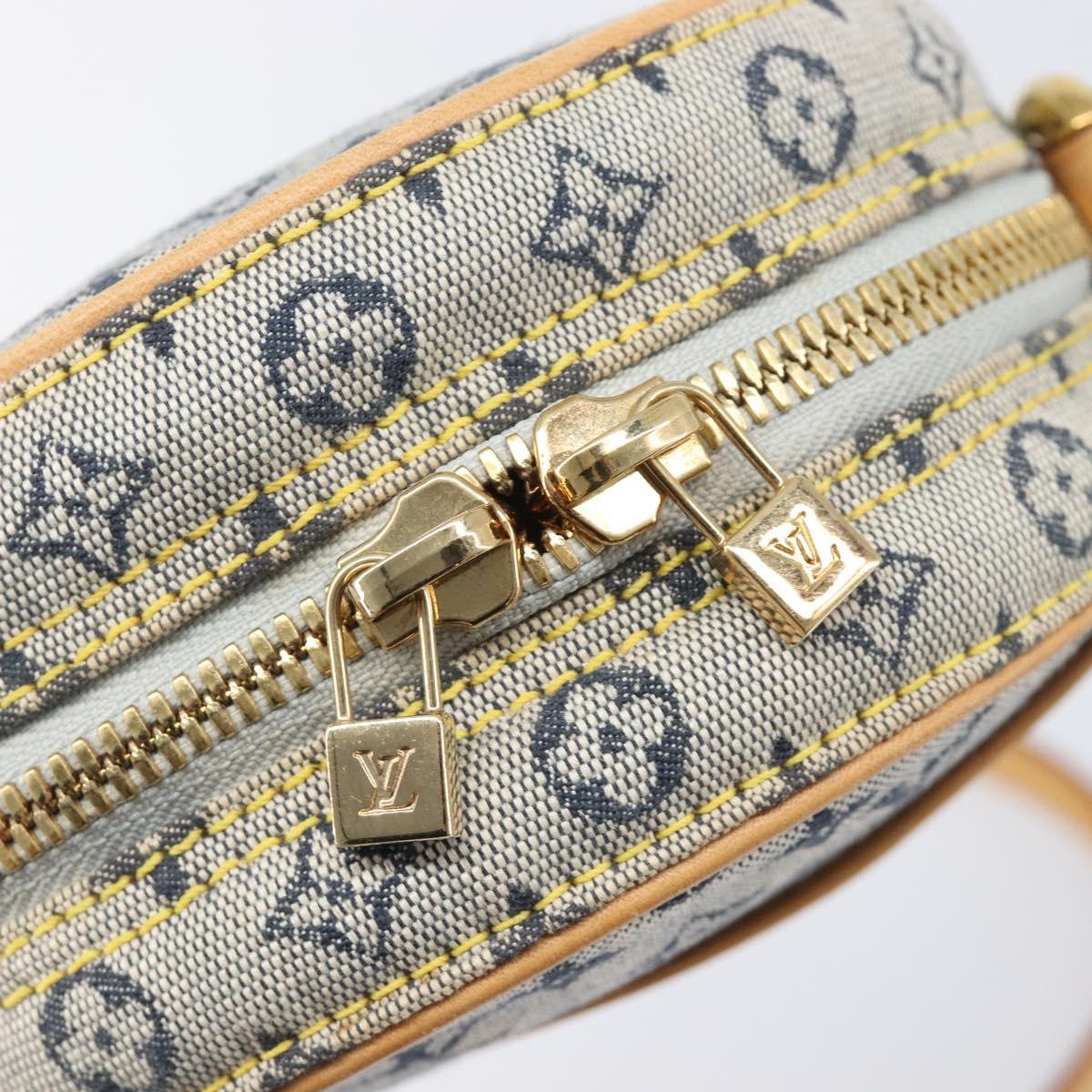 LOUIS VUITTON Monogram Mini Jeanne PM Shoulder Bag Blue M92001 LV Auth 204144