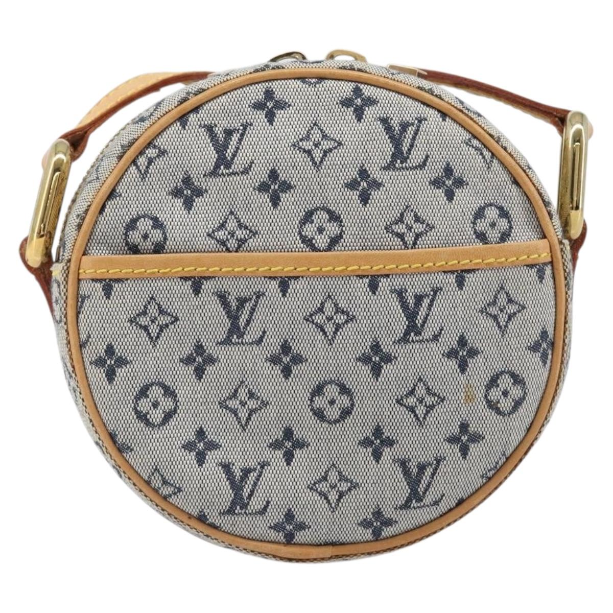 LOUIS VUITTON Monogram Mini Jeanne PM Shoulder Bag Blue M92001 LV Auth 204144