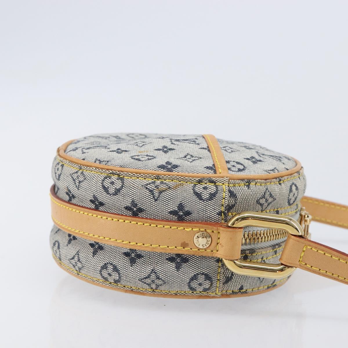 LOUIS VUITTON Monogram Mini Jeanne PM Shoulder Bag Blue M92001 LV Auth 204144