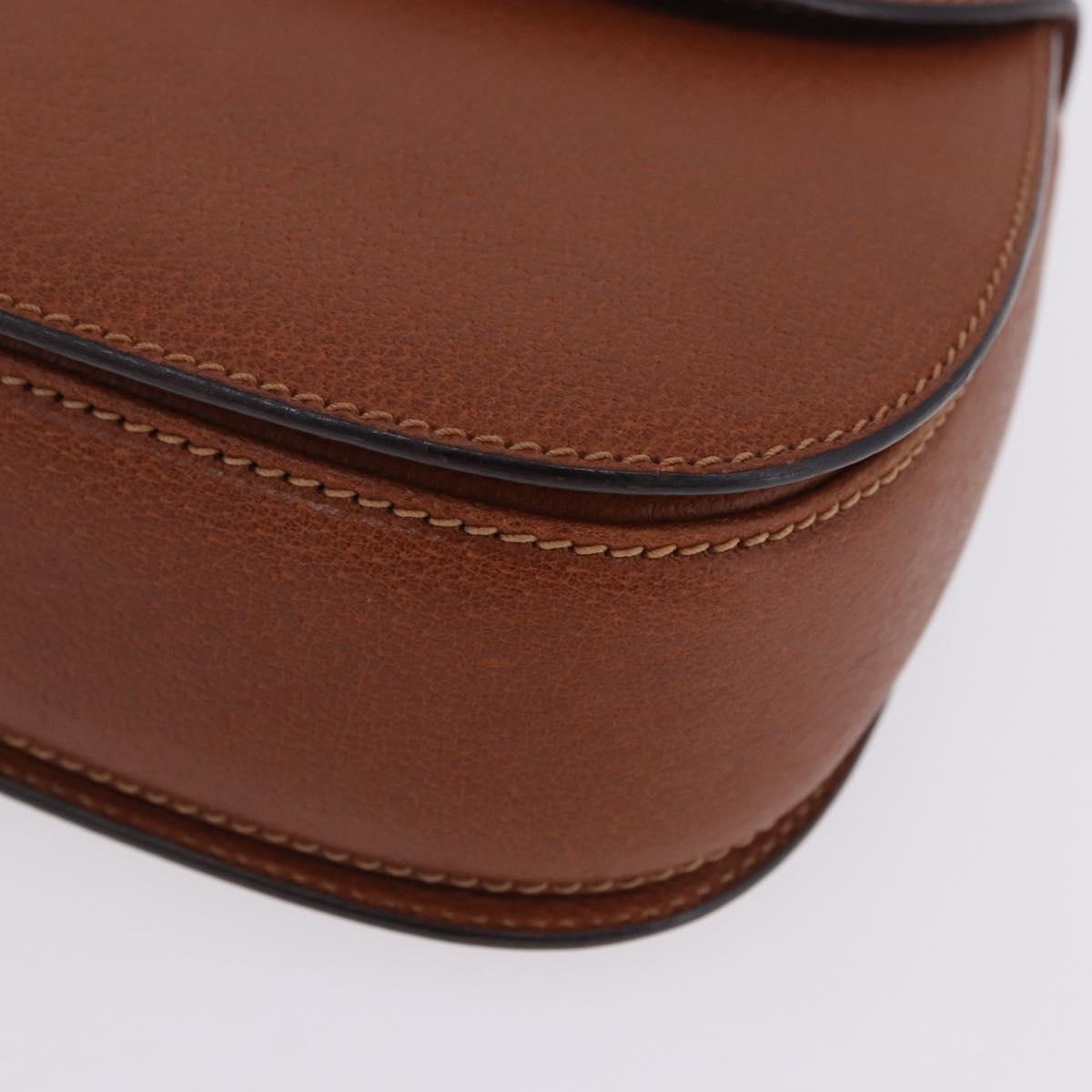 GUCCI Bamboo Hand Bag Leather Brown Gold 000 46 0188 Auth 204148V