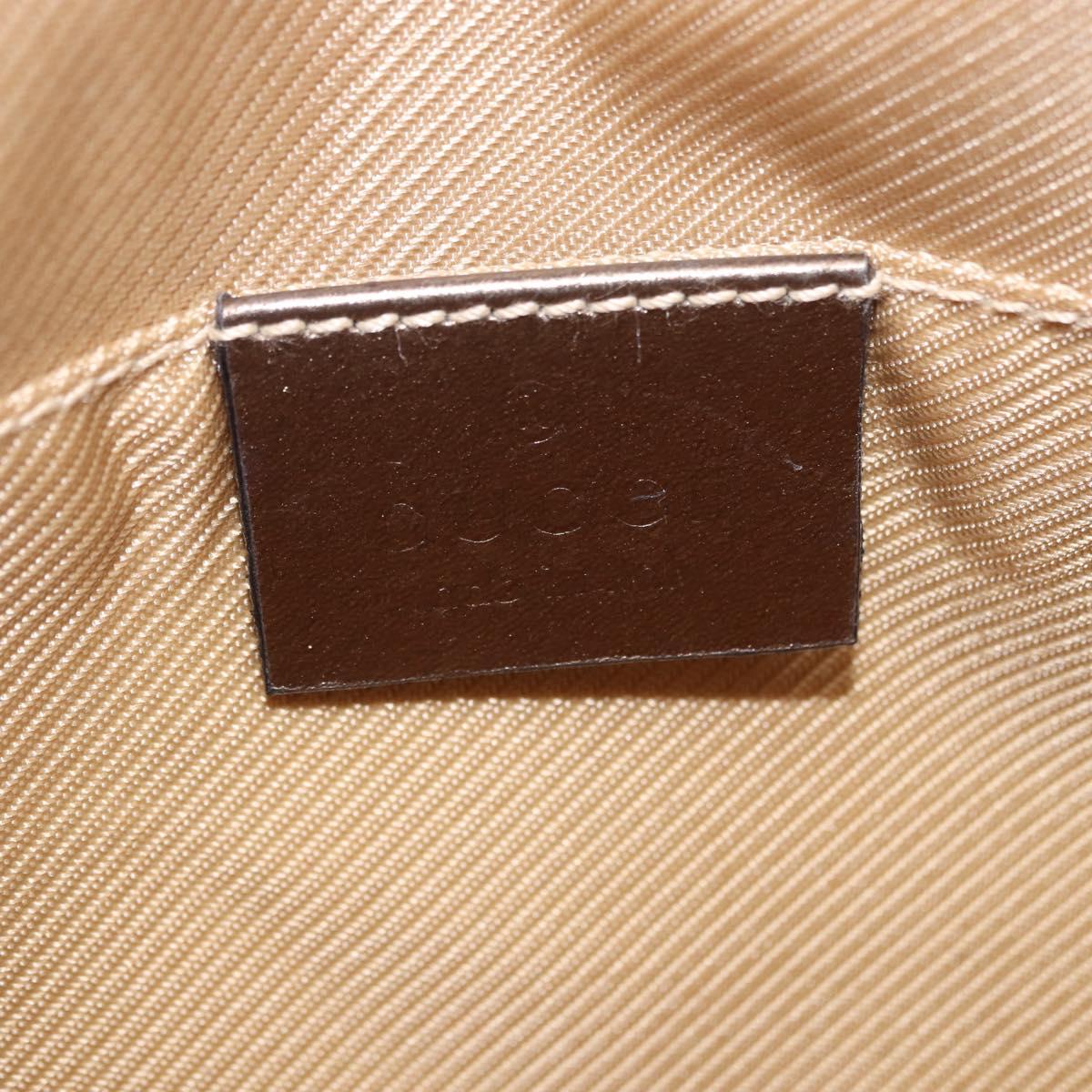 GUCCI GG Canvas Shoulder Bag Beige Gold 005 0813 Auth 204158