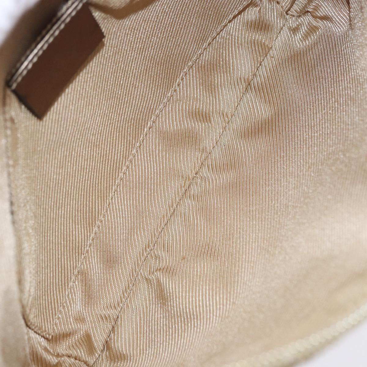 GUCCI GG Canvas Shoulder Bag Beige Gold 005 0813 Auth 204158