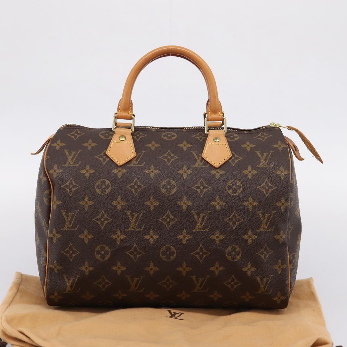 LOUIS VUITTON Monogram Speedy 30 Hand Bag M41526 LV Auth 204159V
