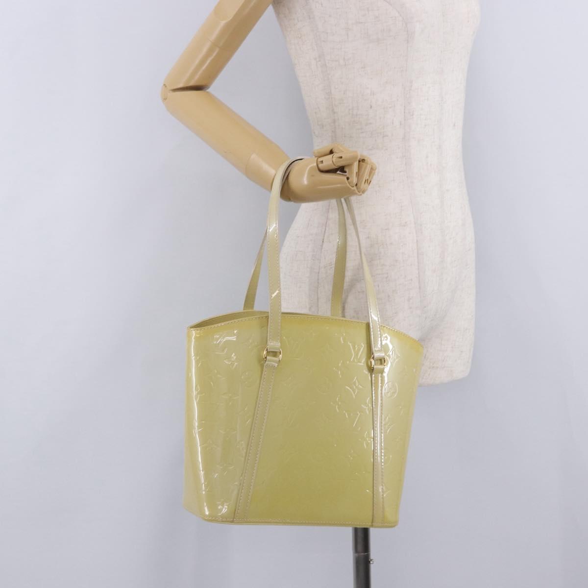 LOUIS VUITTON Monogram Vernis Avalon MM Tote Bag Broncorail M91743 Auth 204160