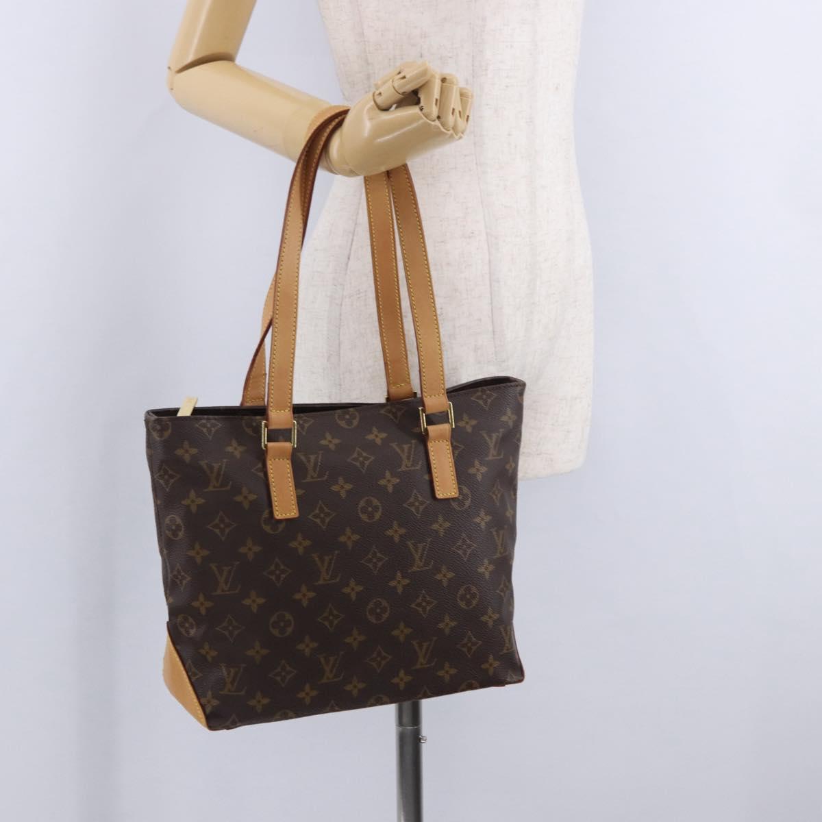 LOUIS VUITTON Monogram Cabas Piano Tote Bag M51148 LV Auth 204163V