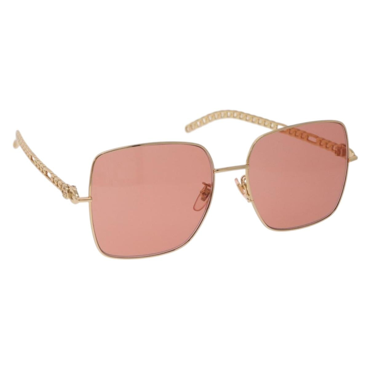 GUCCI Sunglasses metal Gold Tone Auth 204164M