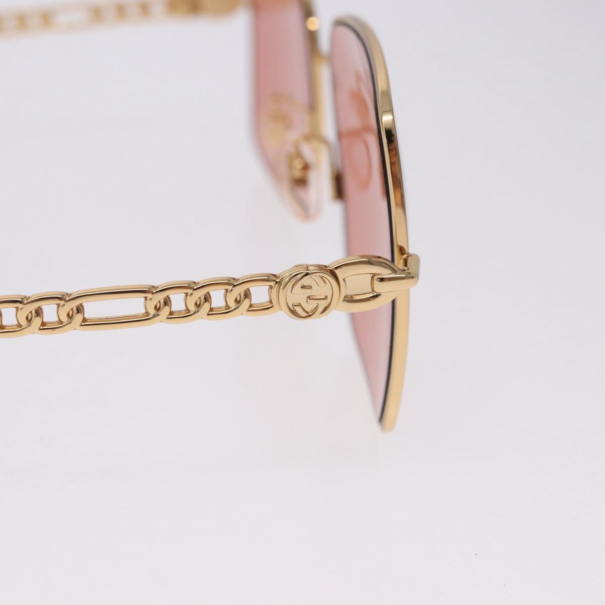 GUCCI Sunglasses metal Gold Tone Auth 204164M