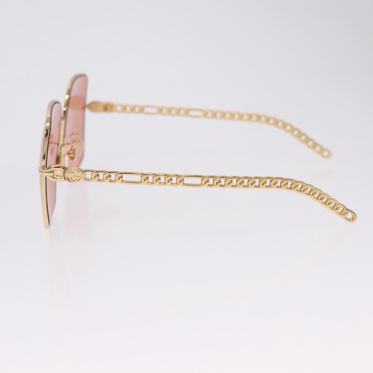 GUCCI Sunglasses metal Gold Tone Auth 204164M