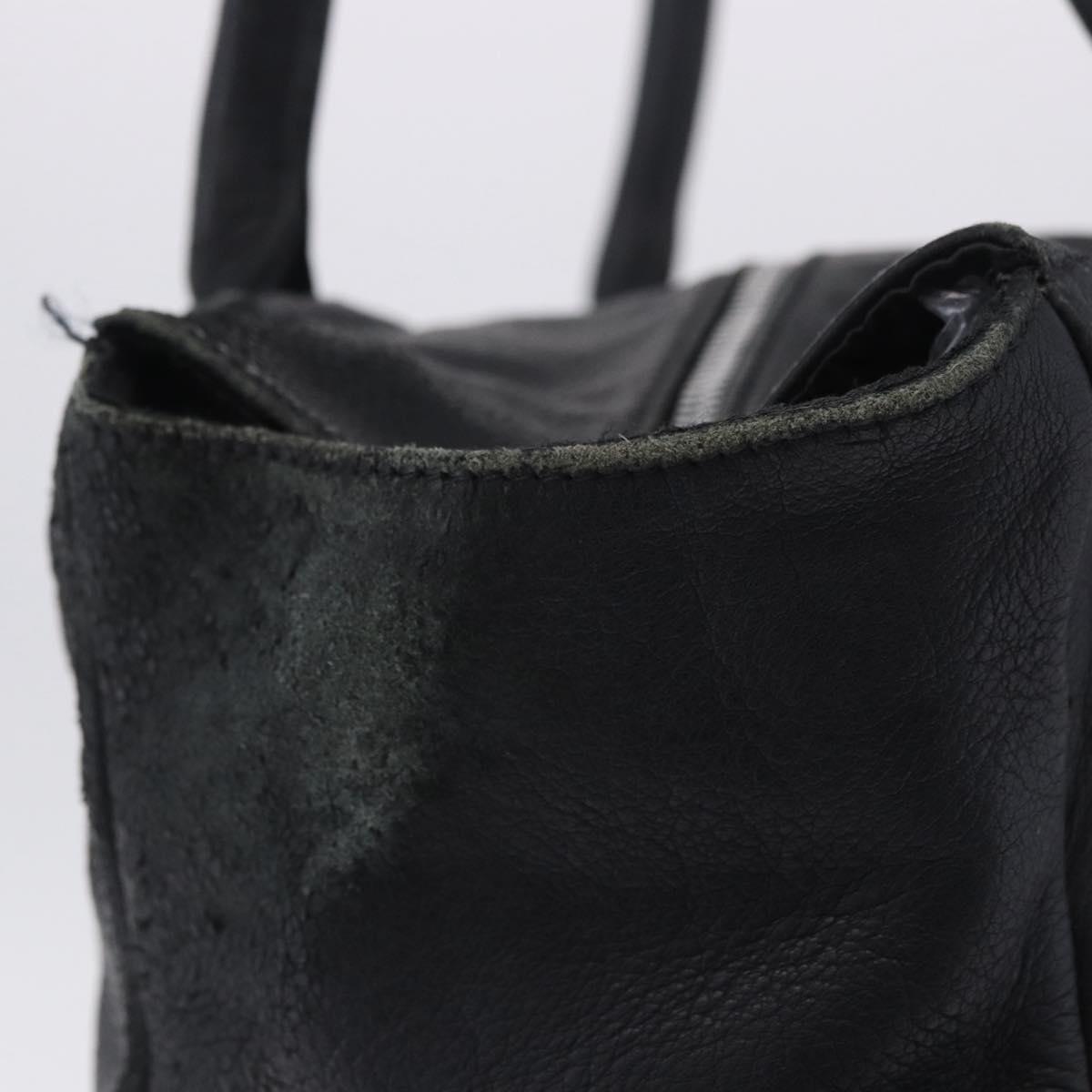 Chrome Hearts Tote Bag Leather Black Auth 204170V