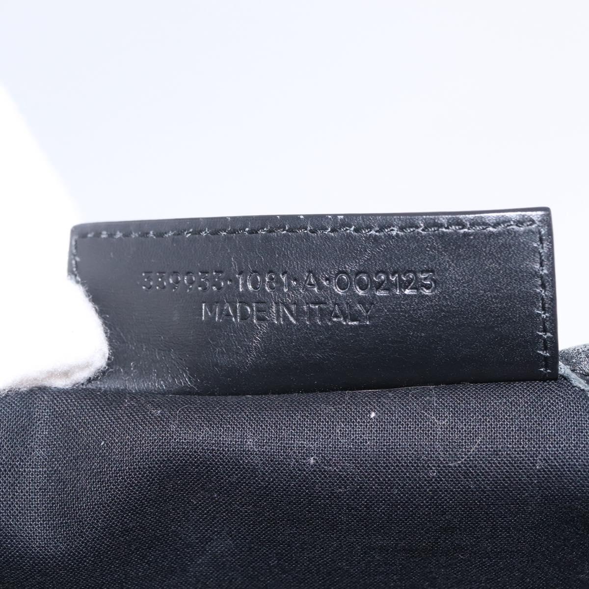 BALENCIAGA Navy Cabas S Hand Bag Canvas White Black 339933 Auth 204200