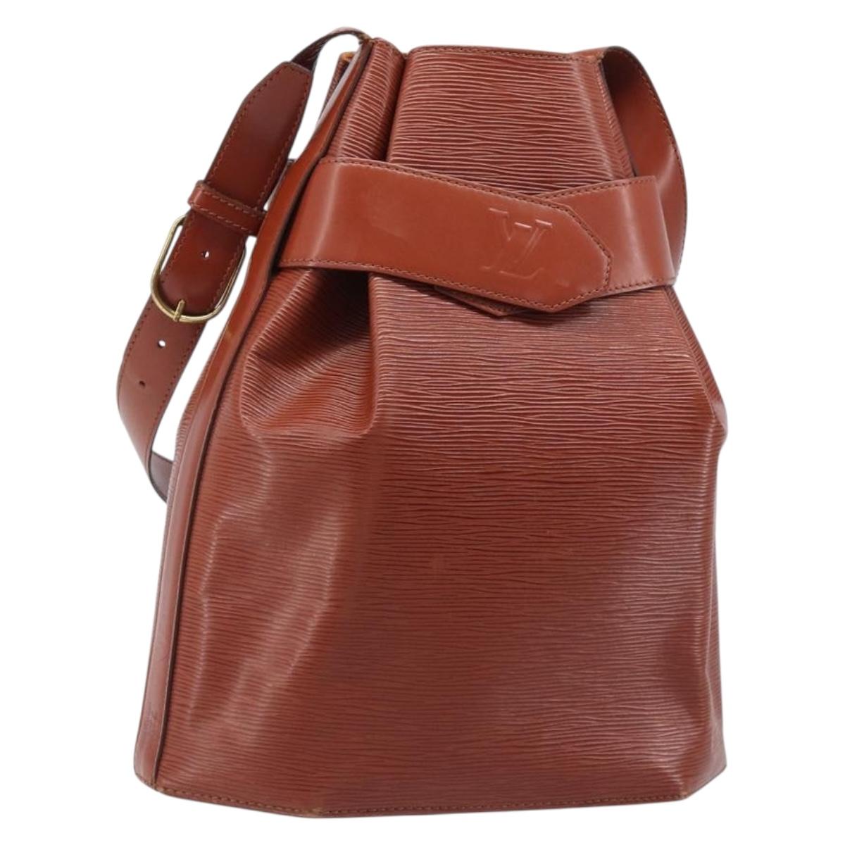 LOUIS VUITTON Epi Sac De Paul PM Shoulder Bag Brown M80203 LV Auth 204202A