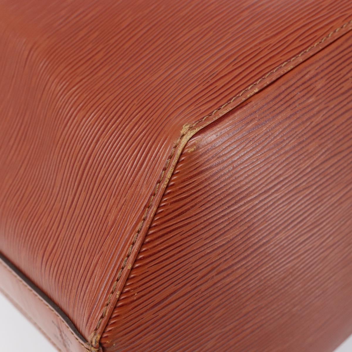LOUIS VUITTON Epi Sac De Paul PM Shoulder Bag Brown M80203 LV Auth 204202A