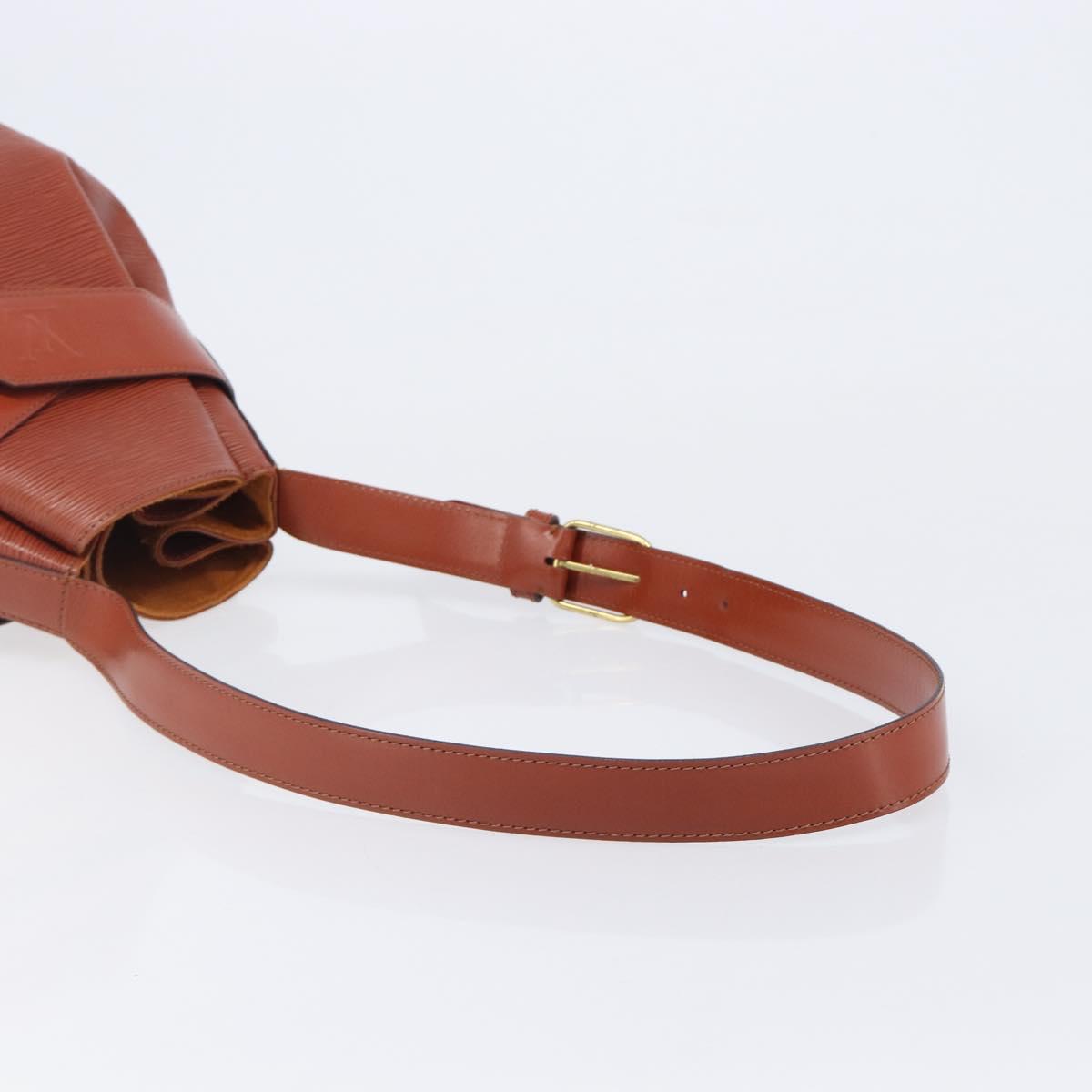 LOUIS VUITTON Epi Sac De Paul PM Shoulder Bag Brown M80203 LV Auth 204202A