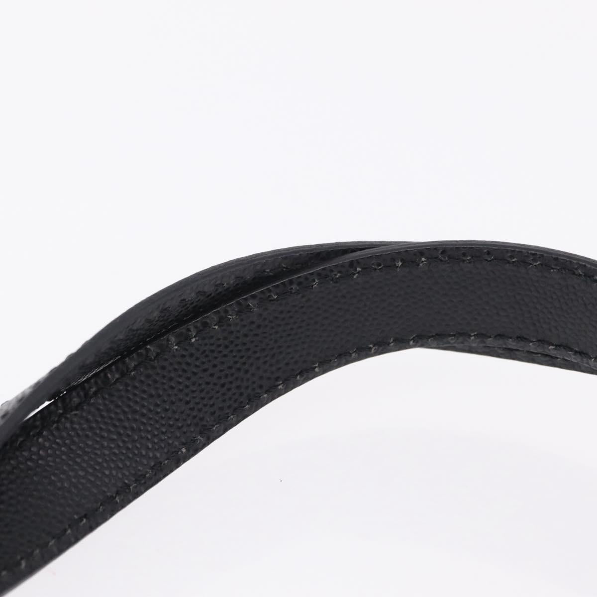 CELINE Hand Bag Leather Black Gold Auth 204213A