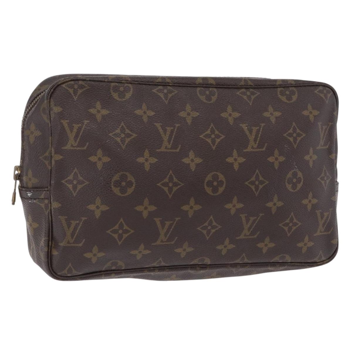 LOUIS VUITTON Monogram Trousse Toilette 28 Clutch Bag M47522 LV Auth 204216