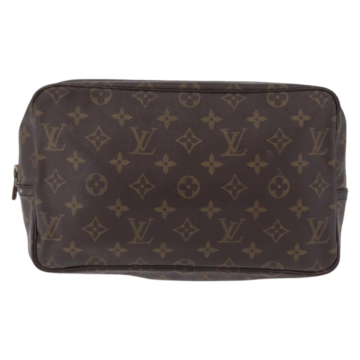 LOUIS VUITTON Monogram Trousse Toilette 28 Clutch Bag M47522 LV Auth 204216