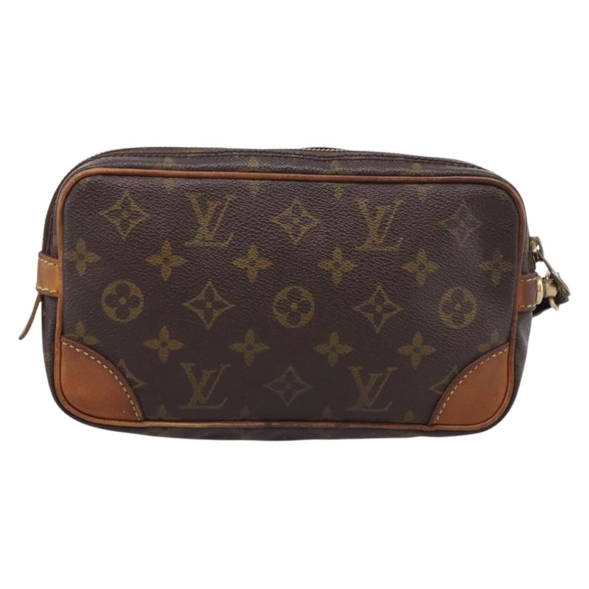 LOUIS VUITTON Monogram Marly Dragonne PM Clutch Bag M51827 LV Auth 204218
