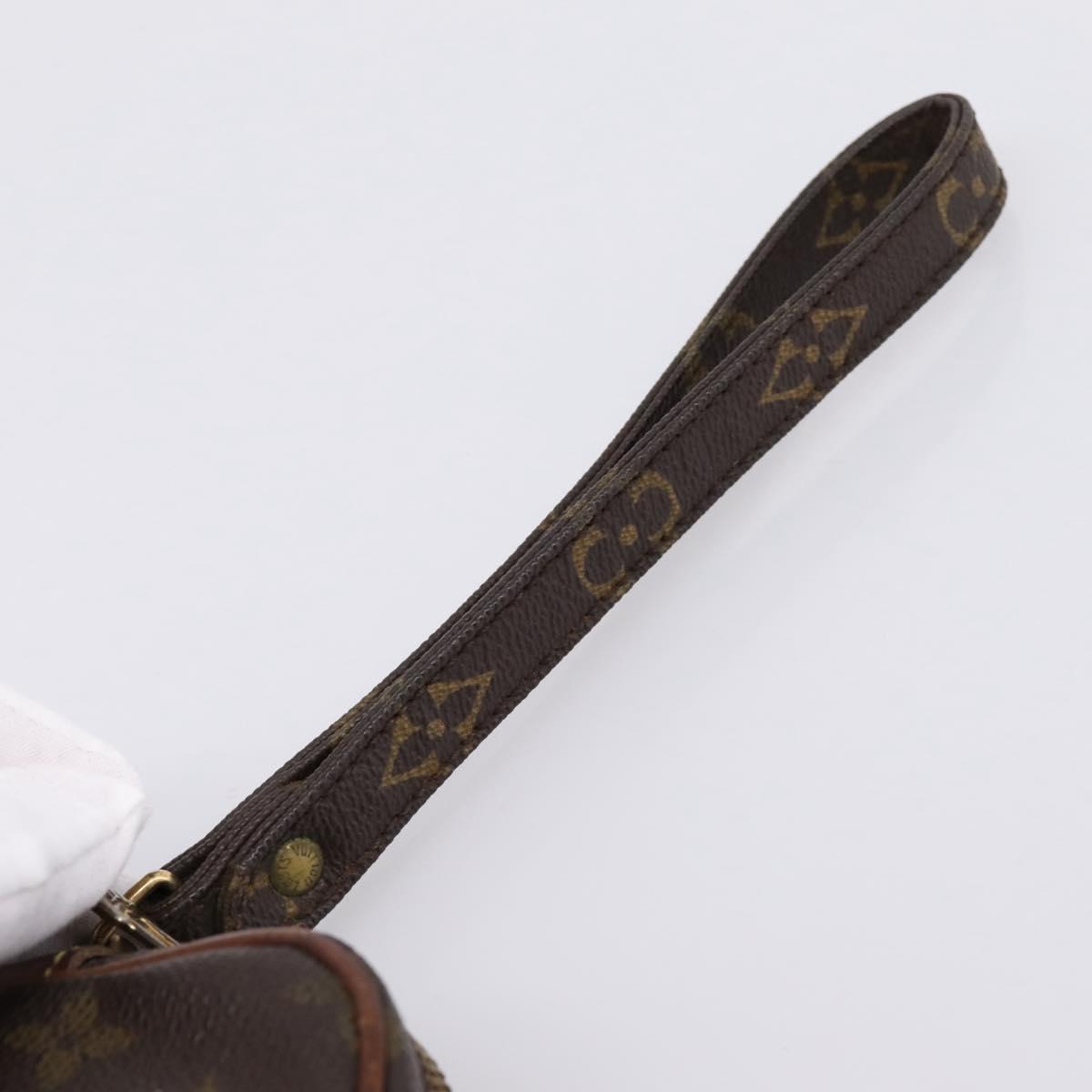 LOUIS VUITTON Monogram Marly Dragonne PM Clutch Bag M51827 LV Auth 204218