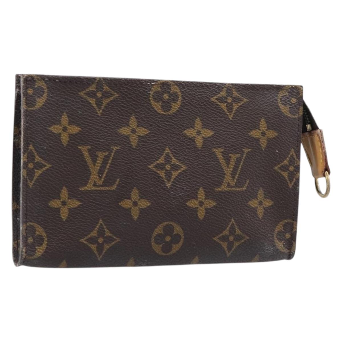 LOUIS VUITTON Monogram Bucket PM Accessory Pouch LV Auth 204229