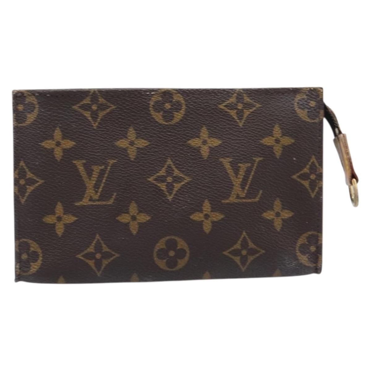 LOUIS VUITTON Monogram Bucket PM Accessory Pouch LV Auth 204229