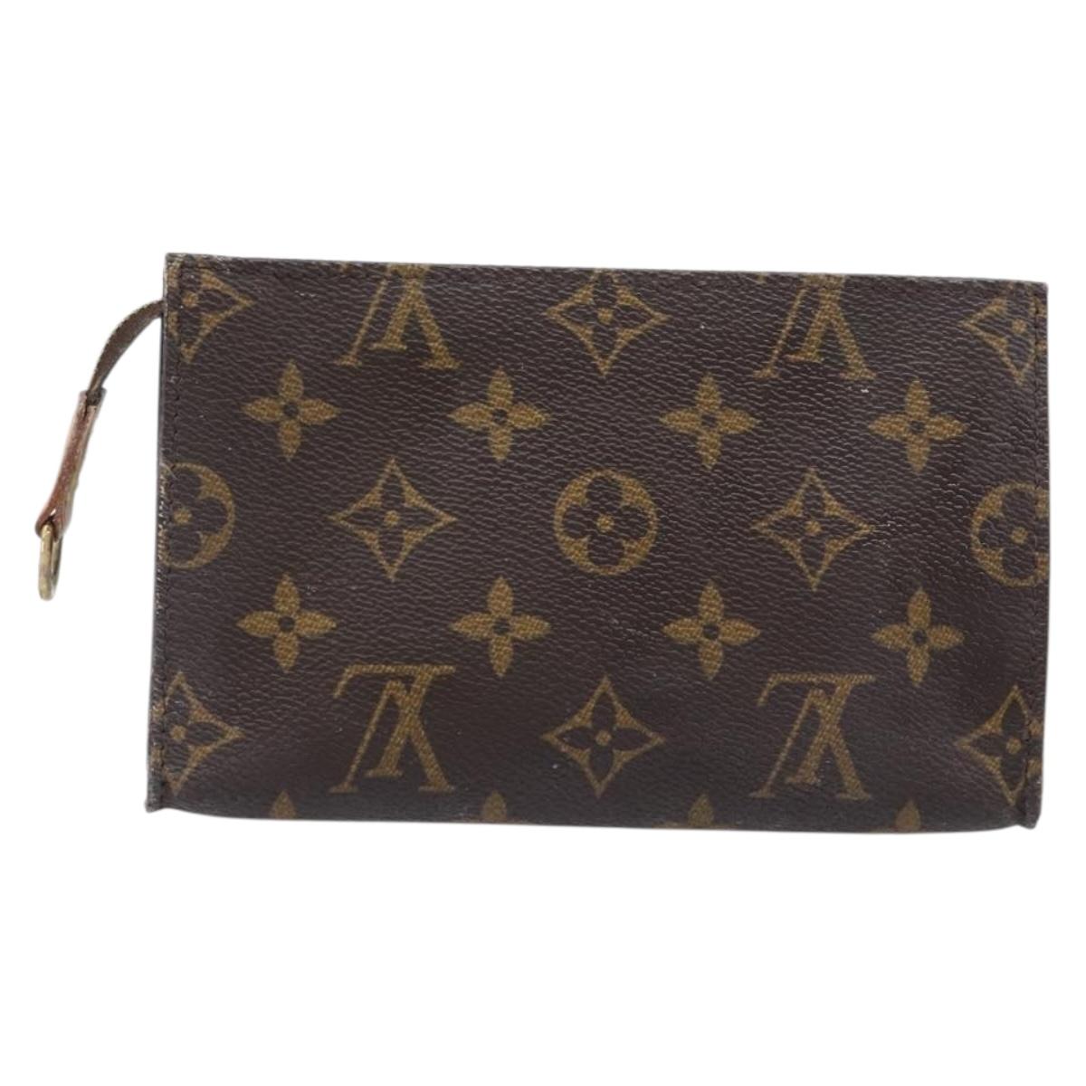 LOUIS VUITTON Monogram Bucket PM Accessory Pouch LV Auth 204229