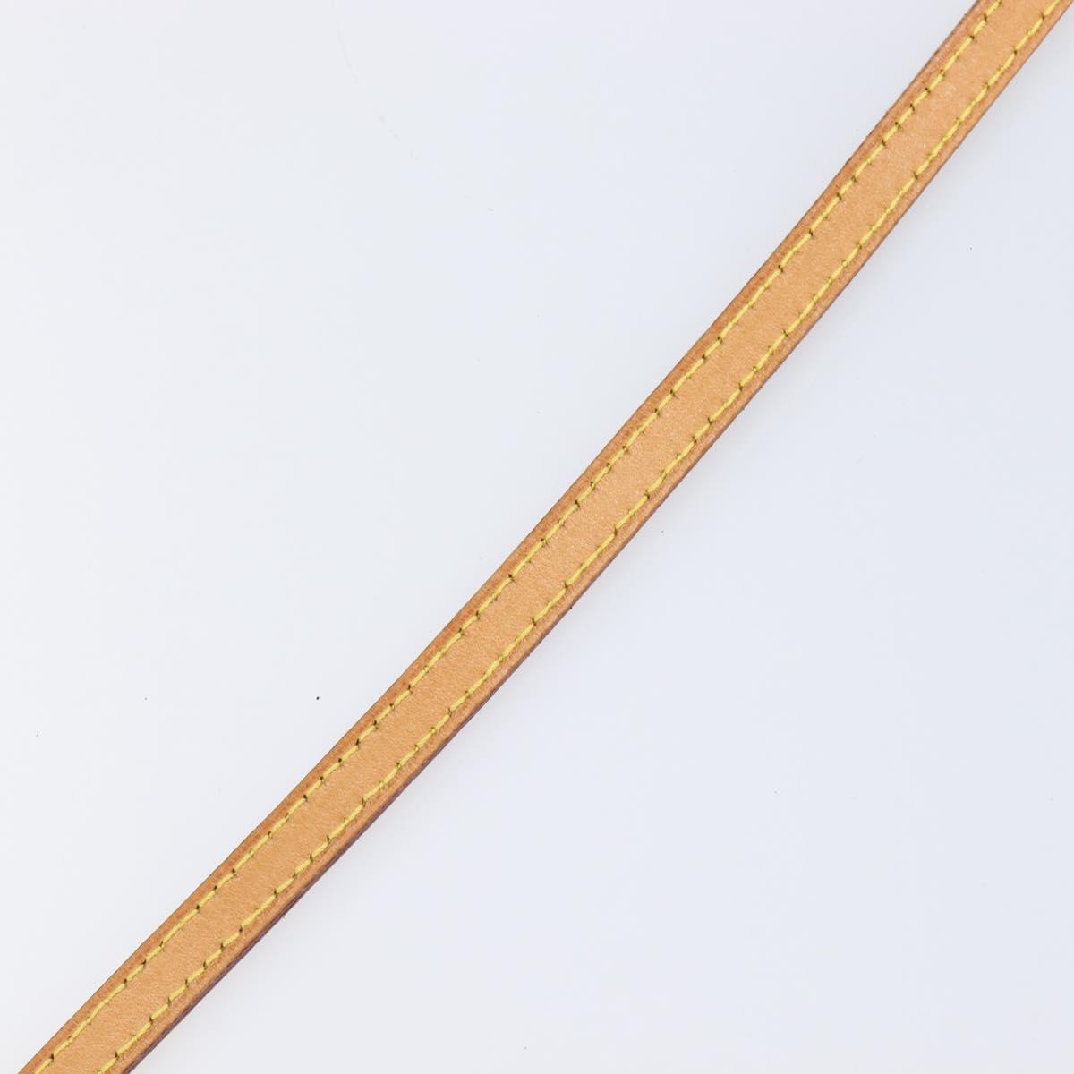 LOUIS VUITTON Nume leather Shoulder Strap Leather 44.9"" Beige LV Auth 204230A