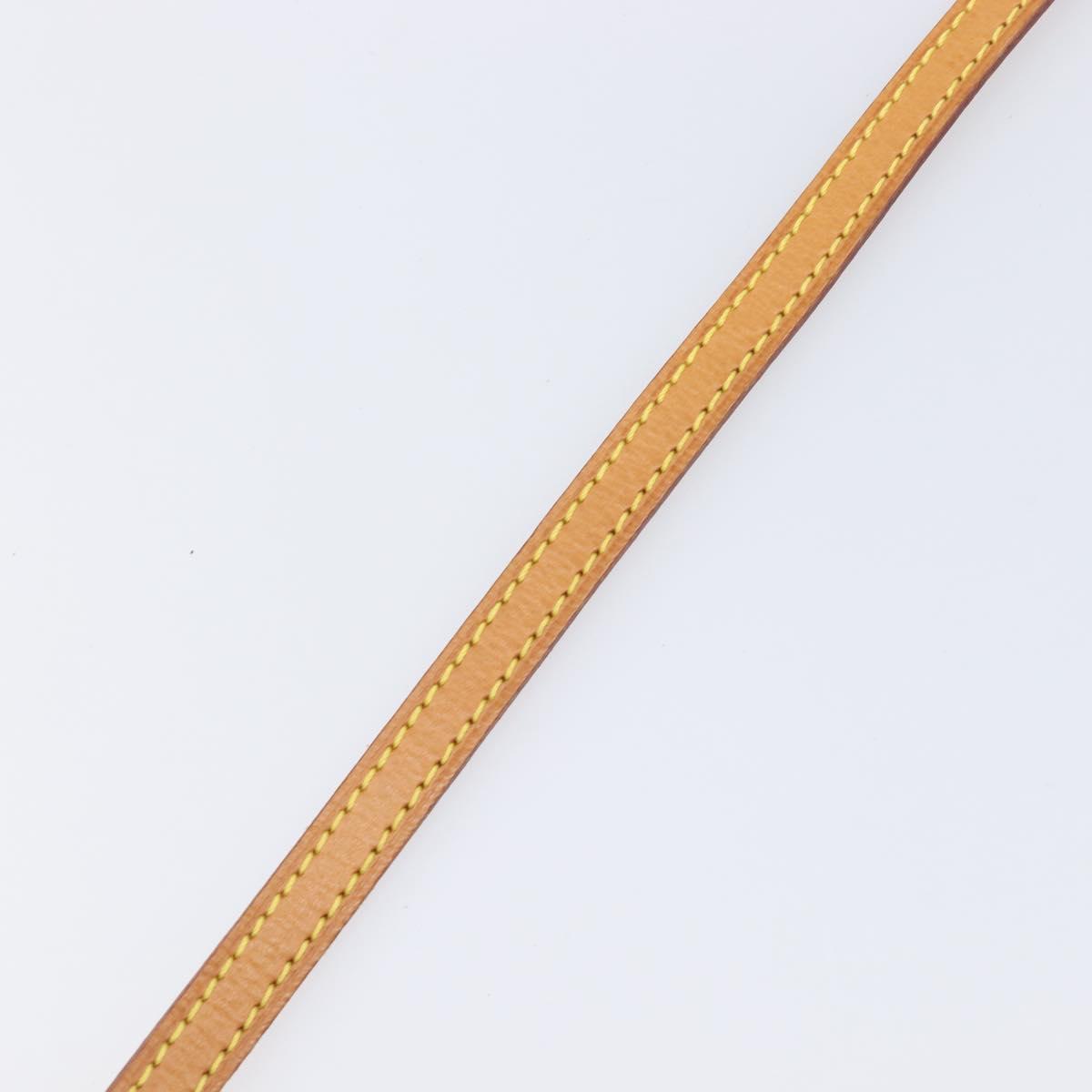 LOUIS VUITTON Nume leather Shoulder Strap Leather 44.9"" Beige LV Auth 204230A