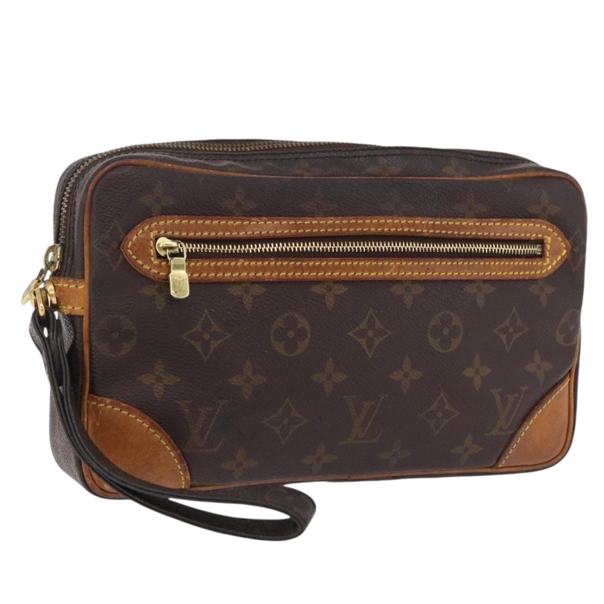 LOUIS VUITTON Monogram Marly Dragonne GM Clutch Bag M51825 LV Auth 204241