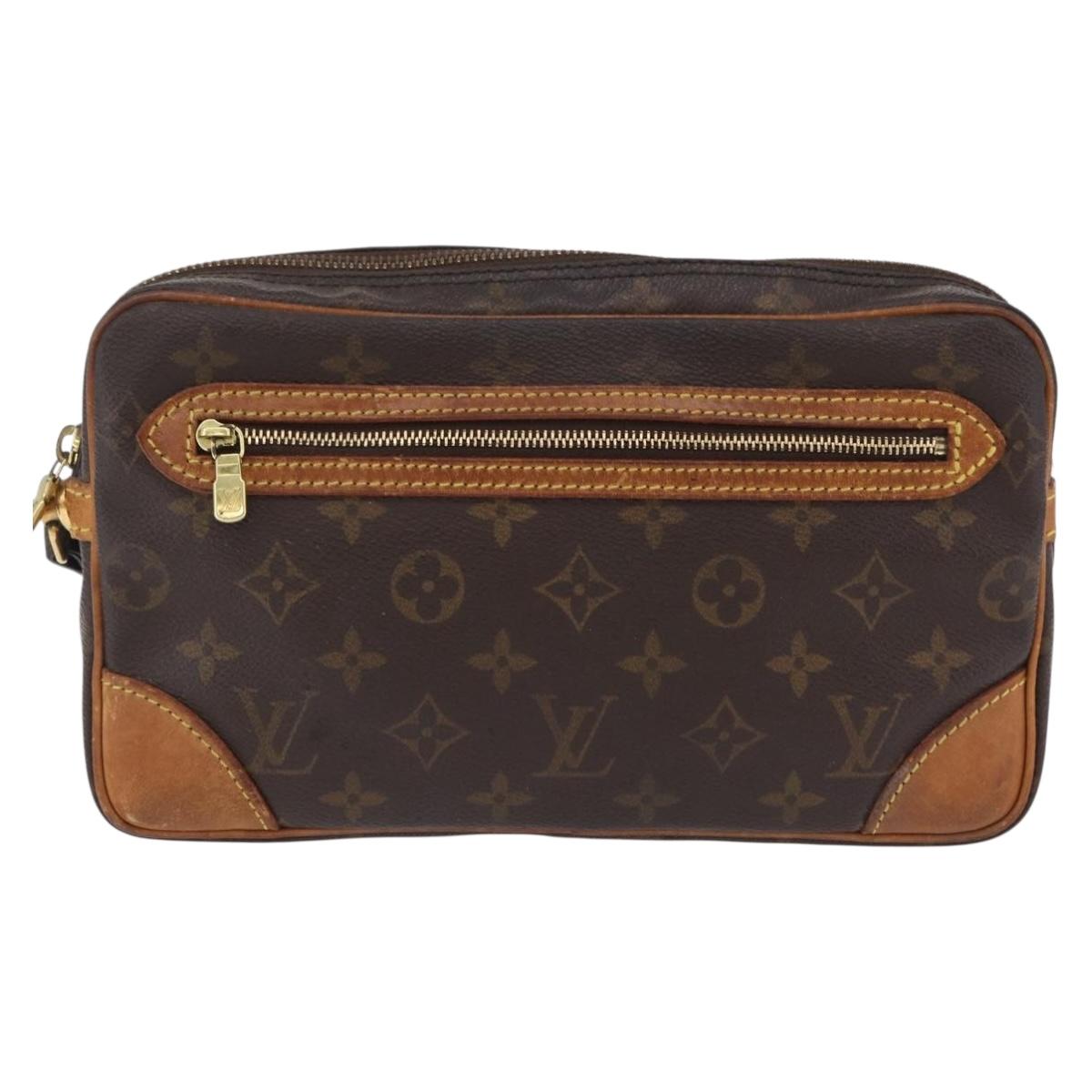 LOUIS VUITTON Monogram Marly Dragonne GM Clutch Bag M51825 LV Auth 204241