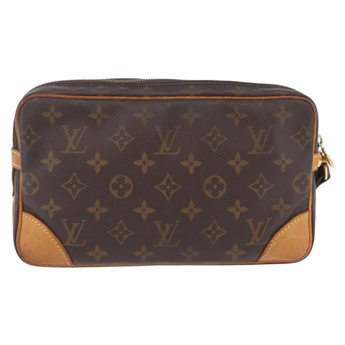LOUIS VUITTON Monogram Marly Dragonne GM Clutch Bag M51825 LV Auth 204241
