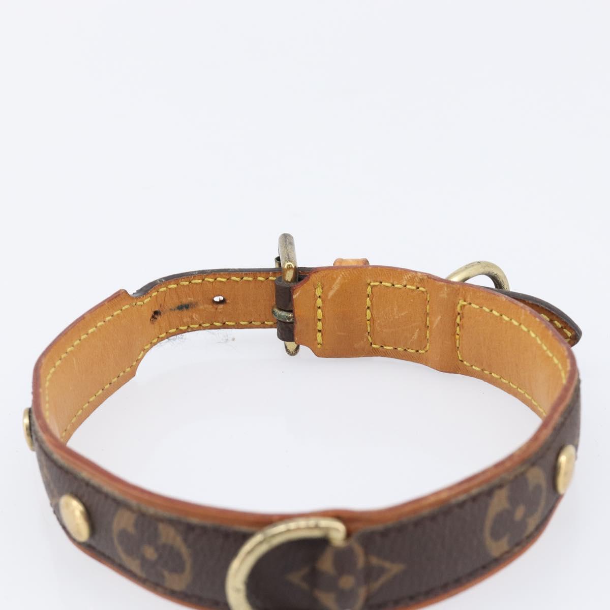 LOUIS VUITTON Monogram Collie Baxter PM Dog Leash M58072 LV Auth 204242