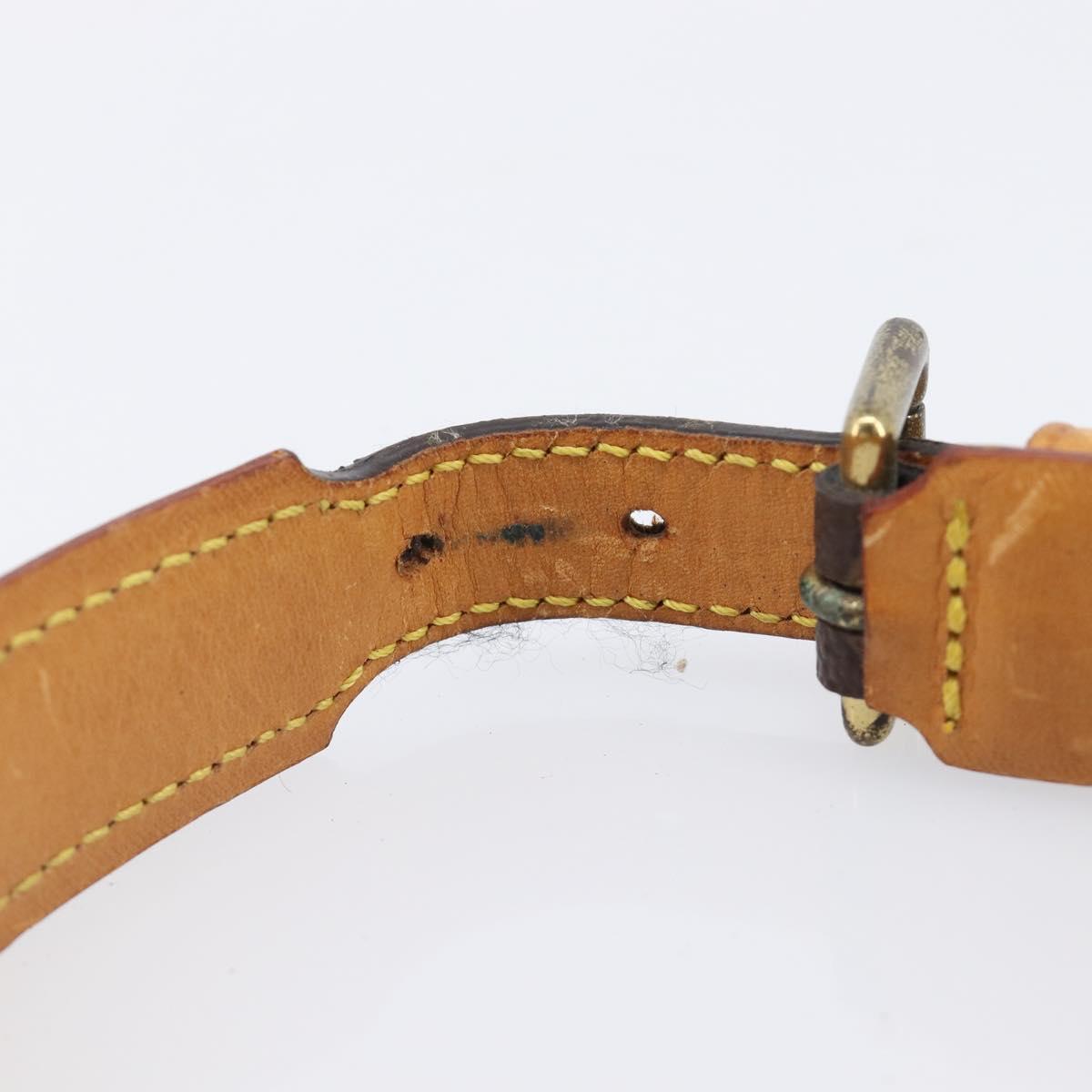 LOUIS VUITTON Monogram Collie Baxter PM Dog Leash M58072 LV Auth 204242