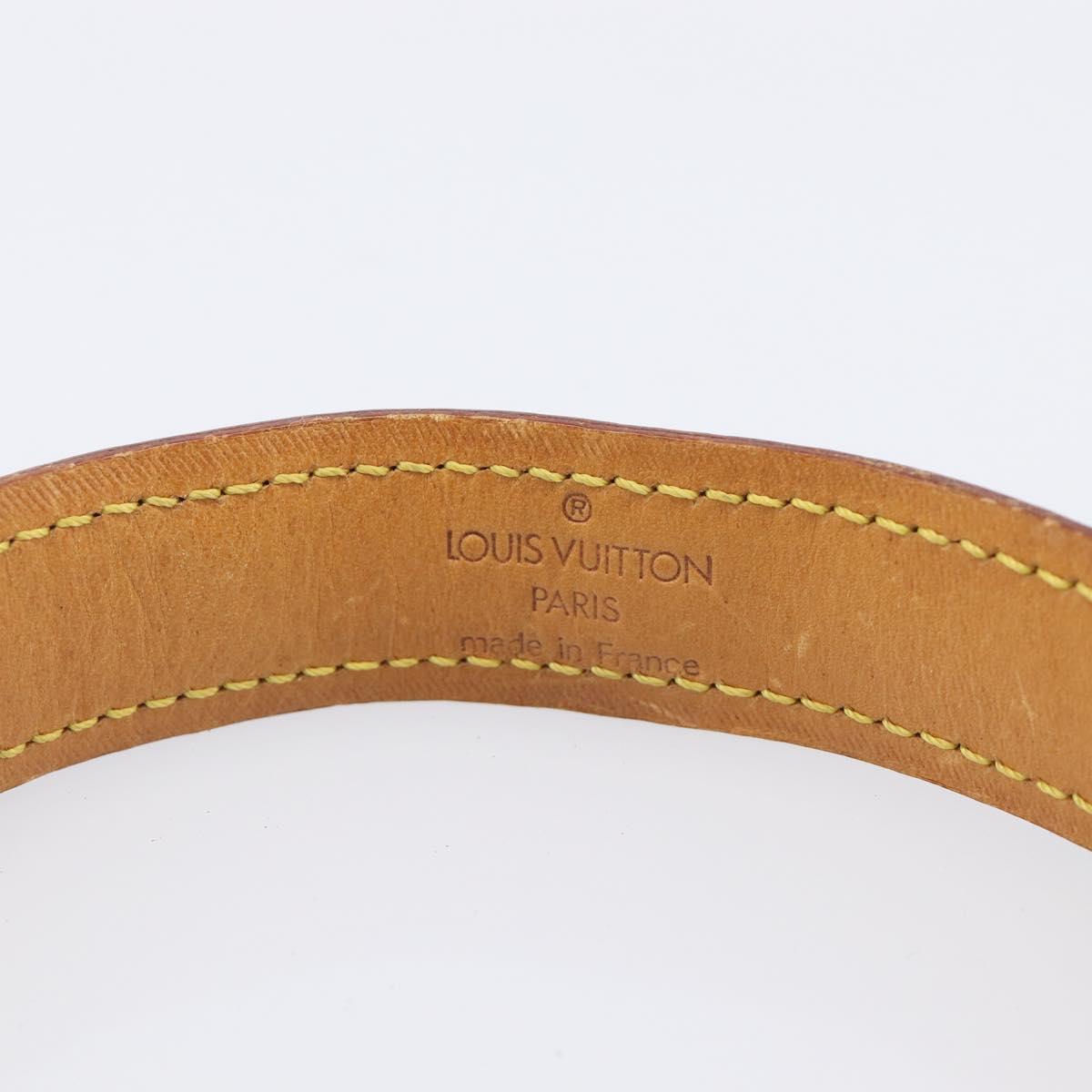 LOUIS VUITTON Monogram Collie Baxter PM Dog Leash M58072 LV Auth 204242