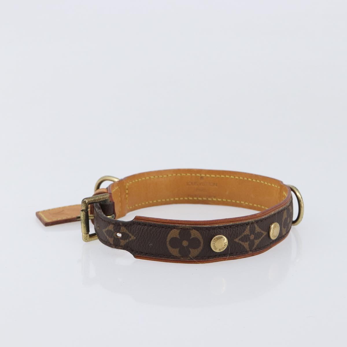 LOUIS VUITTON Monogram Collie Baxter PM Dog Leash M58072 LV Auth 204242