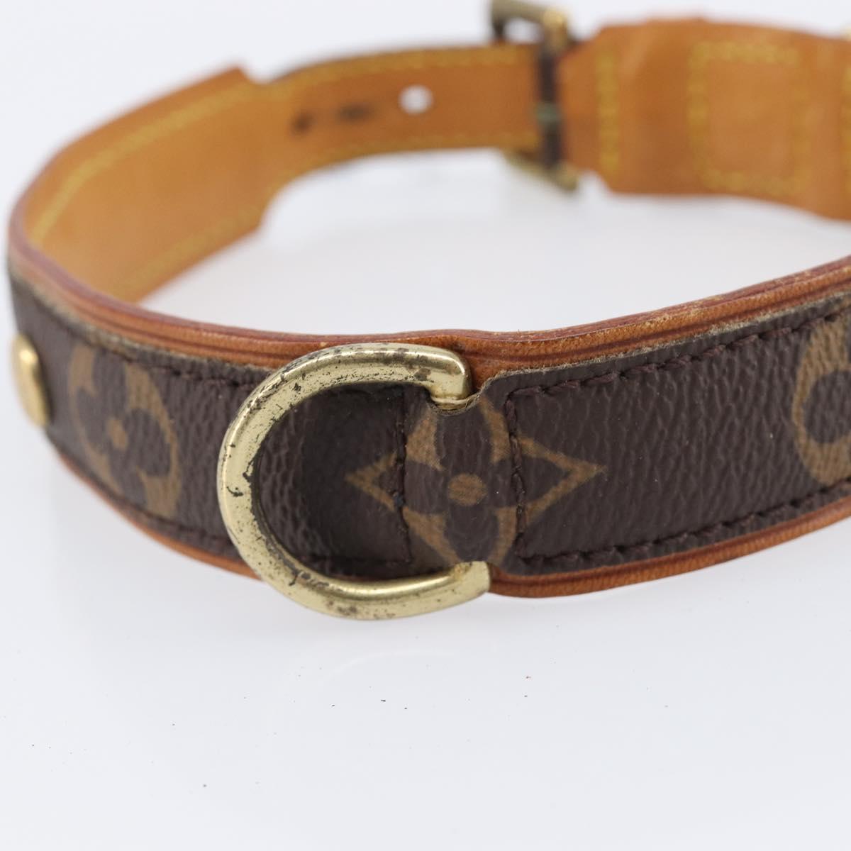 LOUIS VUITTON Monogram Collie Baxter PM Dog Leash M58072 LV Auth 204242